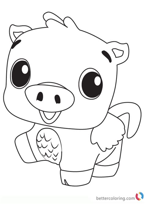 pigpiper  hatchimals coloring pages  printable coloring pages