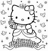 Kitty Hello Coloring Pages Princess Printable Birthday Happy Sanrio Colouring Kids Girls Sheet Color Drawing Coloringpages Cartoon Print Valentine Sheets sketch template