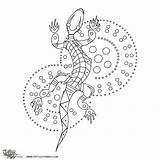 Aboriginal Dot Painting Coloring Templates Animal Template Kids Animals Pages Lizard Colouring Indigenous Australian Patterns Stencil Sheets Choose Board Tattoo sketch template