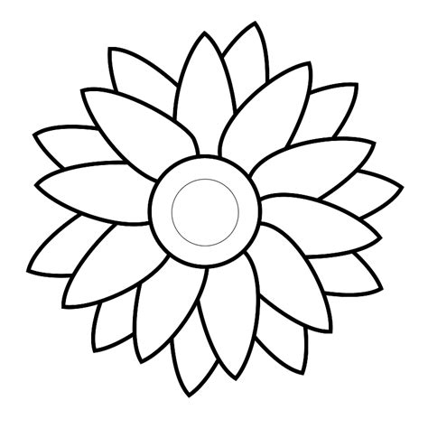 daisy flower template clipartsco