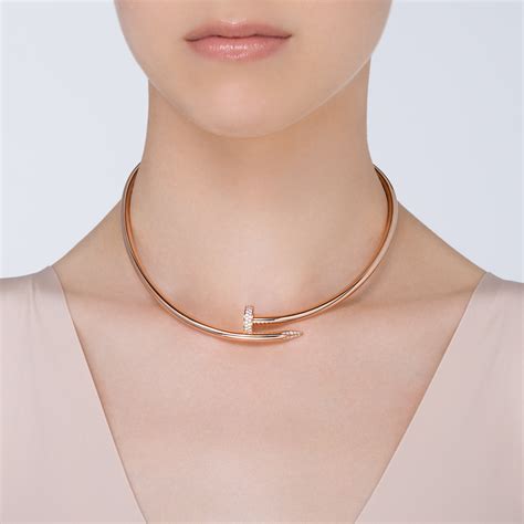 juste  clou necklace juste  clou necklace large model  rose