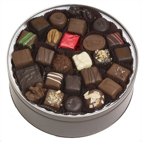assorted chocolates  oz tin assorted chocolates ruth hunt candy