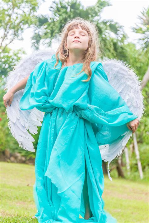 Cute Angel Girl Stock Image Image Of Little Angel Girl 13792243