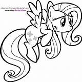 Coloring Fluttershy Pony Little Pages Color Flying Friendship Magic Filly Printable Getdrawings Getcolorings sketch template