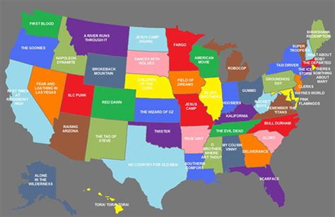united states  movies map assigns  flick   state