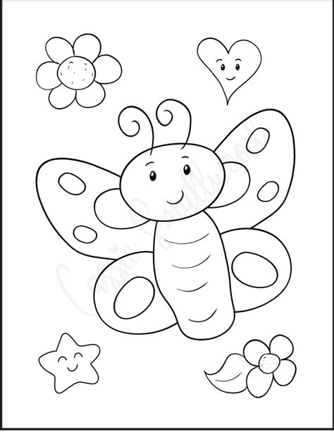 adorably cute butterfly coloring pages cassie smallwood