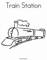 Coloring Train Station Color Pages Crossing Railroad Locomotive Freight Template Noodle Trains Subway Twistynoodle Twisty Favorites Login Add Change Built sketch template