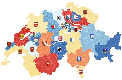 neue kantone fuer die schweiz rund um die groessten  des landes