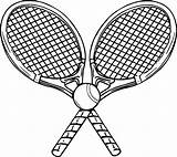 Tennis Drawing Racquet Coloring Ball Getdrawings sketch template