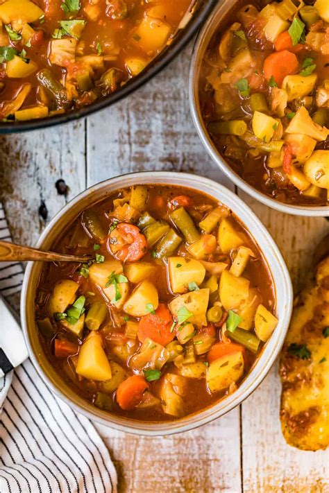 Hearty Vegetable Soup Recipe The Cookie Rookie®