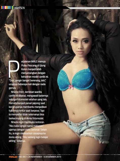 Nheyla Putri For Male Magazine November December 2013 Photoshoot
