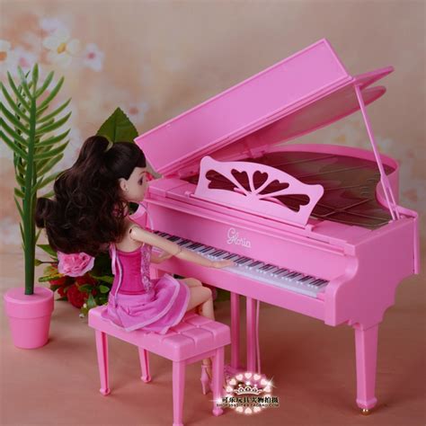 Dolls Accessories New Furniture Pink Simulation Piano For