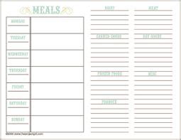 weekly menu template  daycare google search gcpp pinterest