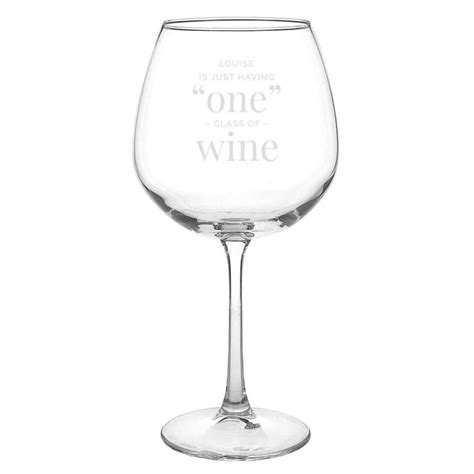 Personalised Giant Wine Glass Whole Bottle T For Wine Lovers