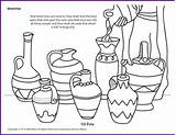 Elisha Biblewise Elijah Jars Widows Lessons Korner Naaman Study Preschool Sha sketch template