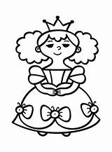 Crown Princess Coloring sketch template