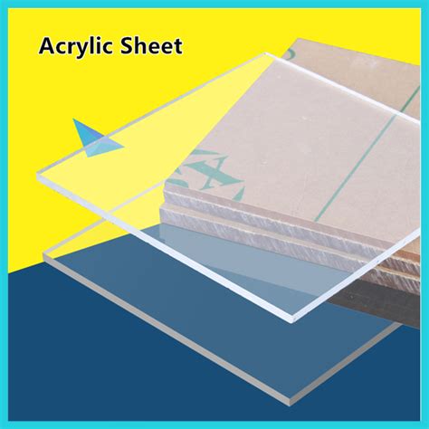 clear acrylic sheet hard plastic plexiglass panel pre cut transparent