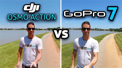 dji osmo action  gopro   depth comparison  youtube