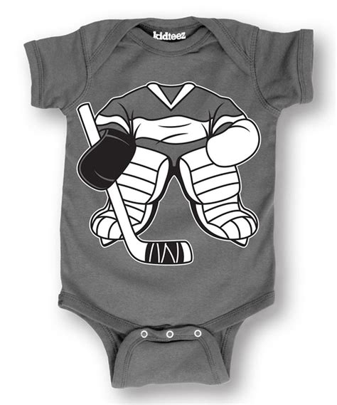 charcoal hockey uniform bodysuit infant hockey uniform bodysuit