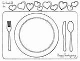 Kids Thanksgiving Template Place Setting Printable Placemats Coloring Preschool Table Food Activities Mat Printables Sheet Pages Babbles Dabbles Google Color sketch template