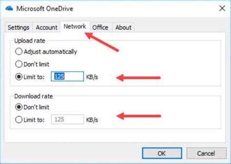 How To Limit The Network Bandwidth Used By Onedrive Client Kunal