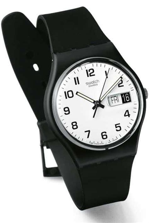 swatch watch this is the one i want simple black and white