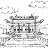 Japonais Chinois Anti Kirtland Coloriages Colorier Asiatique Printable Pour Hanok sketch template