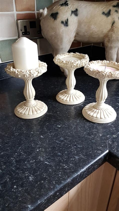 X3 Laura Ashley Candle Sticks In Cv10 Nuneaton And Bedworth For £15 00