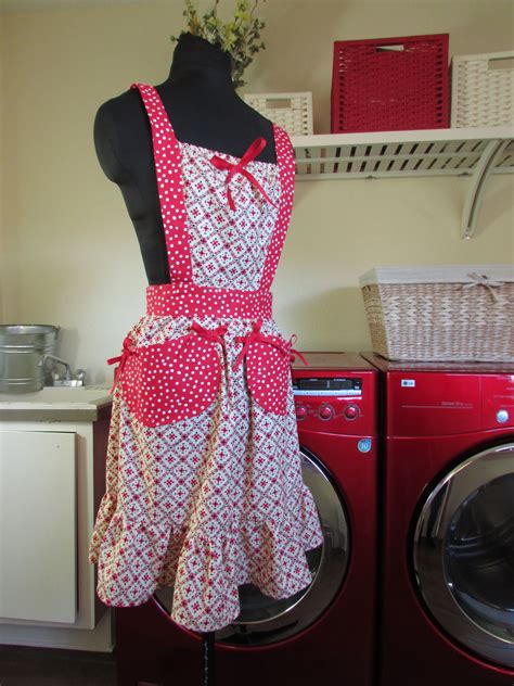 Pink Apron With Big Pockets Pink Apron Apron Pink