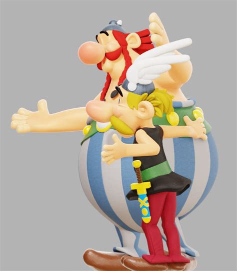 asterix and obelix olivier pautot illustration and animation 3d 3d