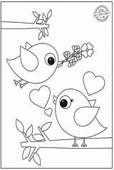 Valentine Preschooler sketch template