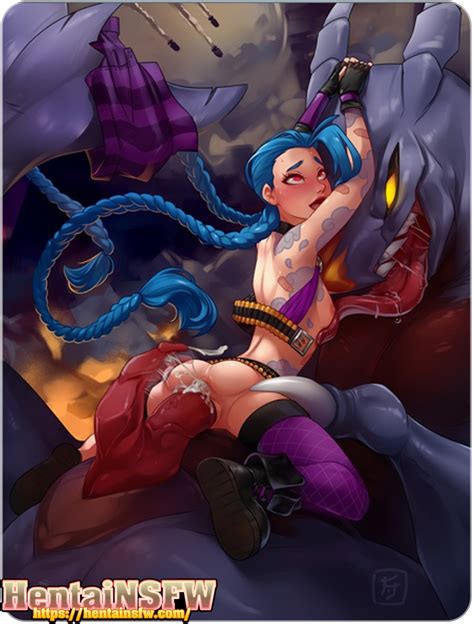 full color uncensored league of legends game porn of sexy jinx fucked by a monster cock