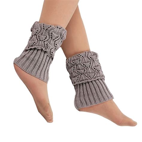 Vertvie 1 Pair Winter Leg Warmers Women Fashion Solid Leg Warmers For