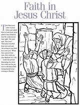 Lds Christ Coloring Jesus Games Faith sketch template