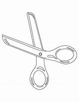 Scissors Coloring Pages Scissor Kids Drawing Comb Getdrawings Outline Searches Recent sketch template