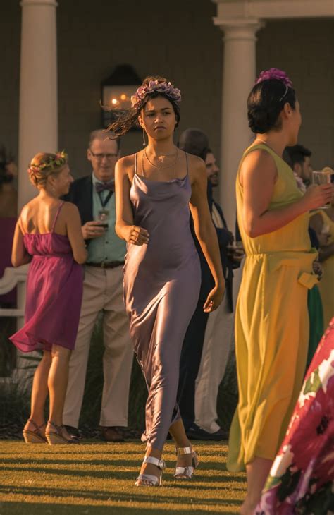Kiara S Purple Silk Dress On Outer Banks Outer Banks