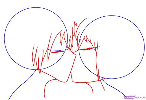 How To Draw People Kissing Step By Step Anime People