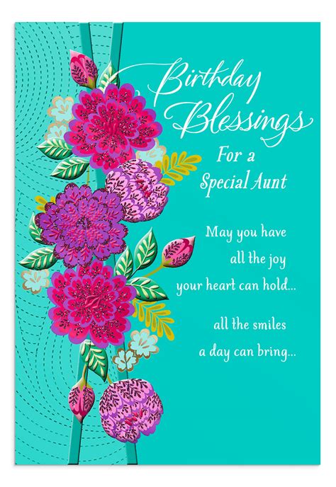 Birthday Aunt Birthday Blessings 1 Premium Card