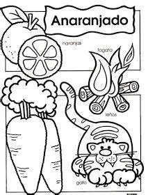 spanish coloring worksheets  spanish colors color
