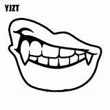 Teeth Fangs Yjzt 10cm Vinyl Clipartmag 1271 S8 sketch template