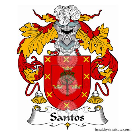 santos familia heraldica genealogia brasao santos