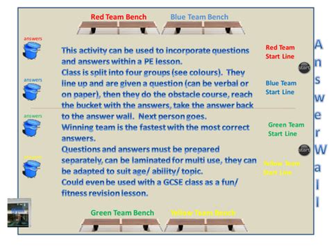 question  answer group fitness challenge teaching resources