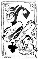 Desenhos Quinn Arlequina Joker Colorir Coringa Comic Venenosa Novos Desenhar Alerquina Assustadores Gotham Hiedra Tangled Harly Wattpad sketch template