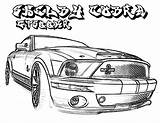 Mustang Coloring Pages Ford Shelby Gt Cobra Car Color Boss Fastback Coupe Place 1969 Tocolor Template sketch template