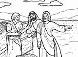 Clipart Jesus Peter Disciples First Coloring Bible Call Crafts Calls Storm Pages Vbs Sunday School His Calling Calms Craft Drawing sketch template