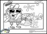 Coloring Spongebob Pages Bob Sponge Squarepants Choose Board Color sketch template