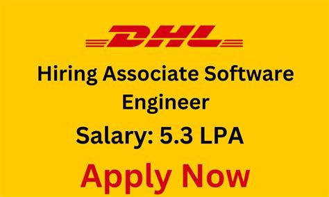 dhl hiring associate software engineer chennai apply
