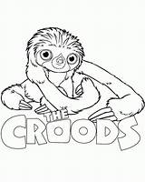 Croods Coloring Pages Site sketch template