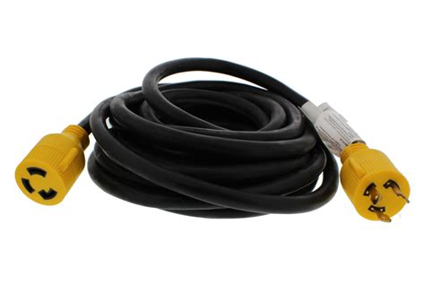 abn  amp stw volt  prong generatorindustrial locking extension cord ebay