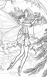 Coloring Fairy Pages Fairies Beautiful Printable Colouring Print Angel Books Adult Sheets Color Adults Faeries Kids Too Fantasy Wee Folk sketch template